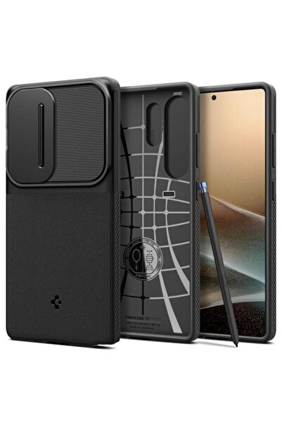 Spigen Husa pentru Samsung Galaxy S25 Ultra S938, ACS08969, OPTIK ARMOR, Neagra