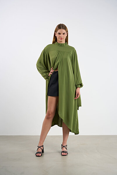 HANIQA Πουκάμισο με σχισμή σε πράσινο χρώμα | 44-50