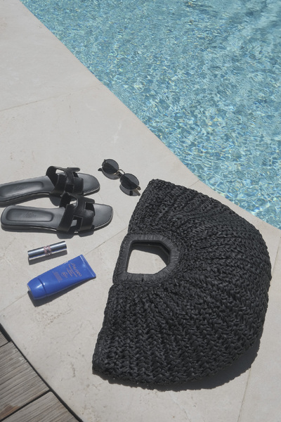 EMNORA Noir Hasır Çanta Siyah