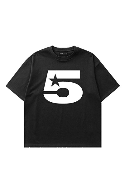 Premium Baskılı FiveStar Oversize T-shirt