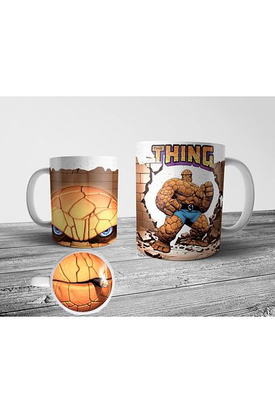 Pixxa The Thing Fantastic Four Ben Grimm Base Mouth Pattern Mug