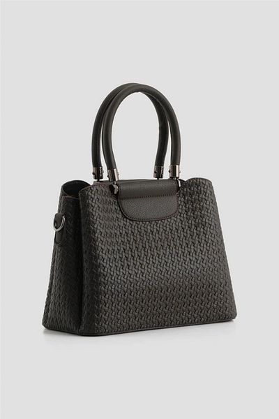 Armine 342 Women's Knitted Pattern Hand & Shoulder Bag