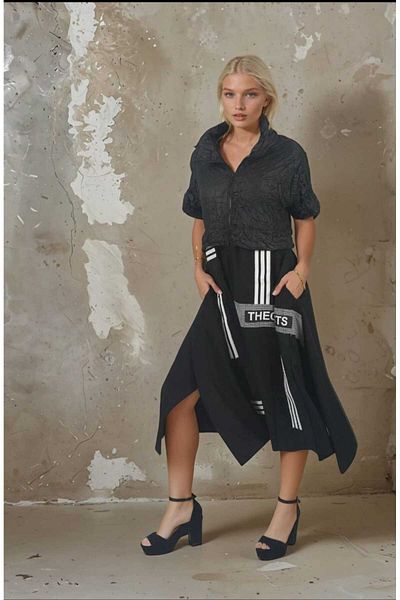 Özgürbutik Design A-Cut Trench Dress