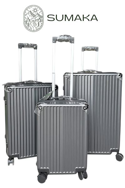 SUMAKA Luggage Travel Suitcase Trolley Bag - Set of 3 pcs - With Spinner Wheels