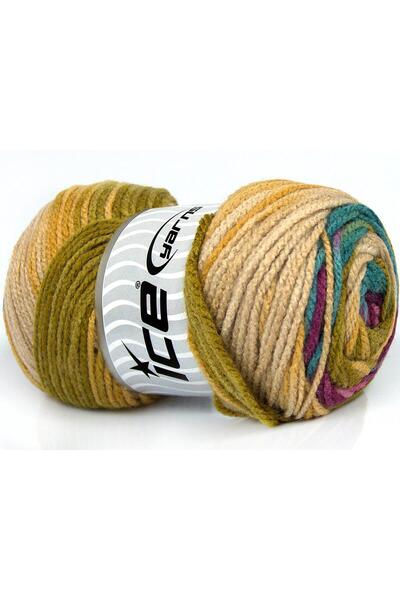 Ice yarns (4 قطع 100 جرام) أمبريانس بريميوم أكريليك 4 عبوات وردي، ليلك،