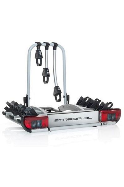Atera Strada DL 3 foldable 3-bike rack, towbar mount, with lights