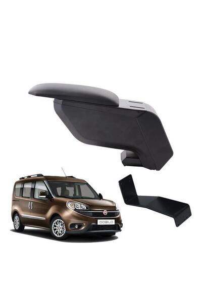 3 Tıkla Fiat Doblo 2021 Delmesiz Çelik Ayaklı Siyah Kolçak Kol Dayama