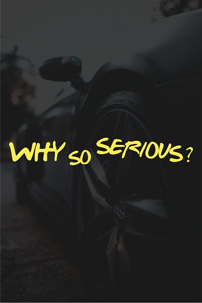 Quart Aksesuar 20 X 3 cm Why so Serious Sticker Motorcycle, Helmet, Laptop, Car Sticker