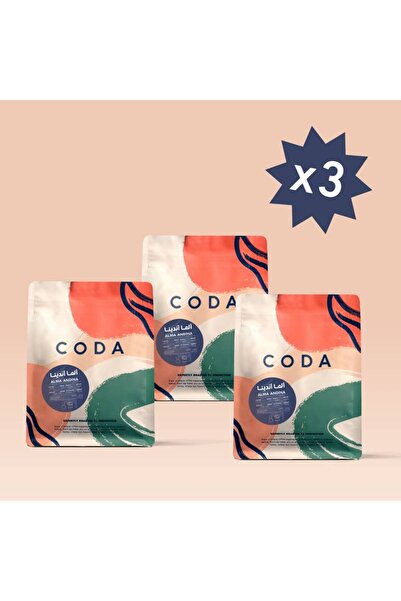 CODA حبوب قهوة ألما أندينا كولومبيا حبوب قهوة كاملة - 3 × 250 غرام