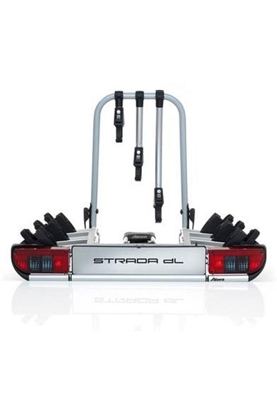 Atera Strada DL 3 foldable 3-bike rack, towbar mount, with lights
