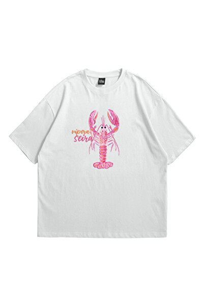 Premium Baskılı Crab Oversize T-shirt