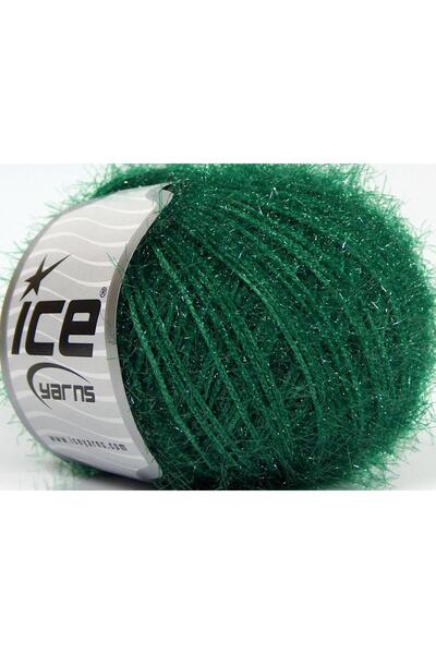 Ice yarns 8X50Gr. Sparkle Soft Metallic Glitter Green Metallic Glitter, Soft,...