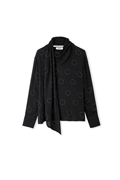 İpekyol Hotfix Print Chiffon Blouse