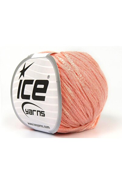 Ice yarns 6×50 جرام. فيسكوز صيفي، فسكوز قطني بلون السلمون، خيوط صيفية، قطن