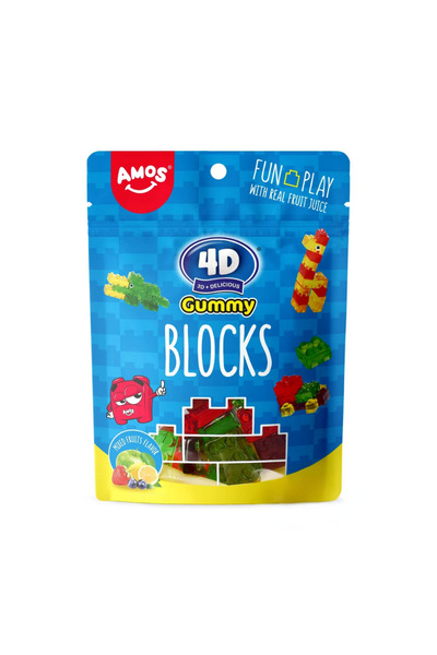 Amos 4D Gummy Blocks 64g