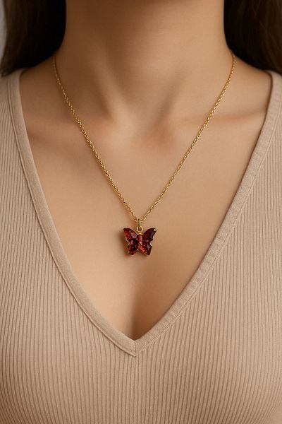 Hazard Flame Wing Necklace