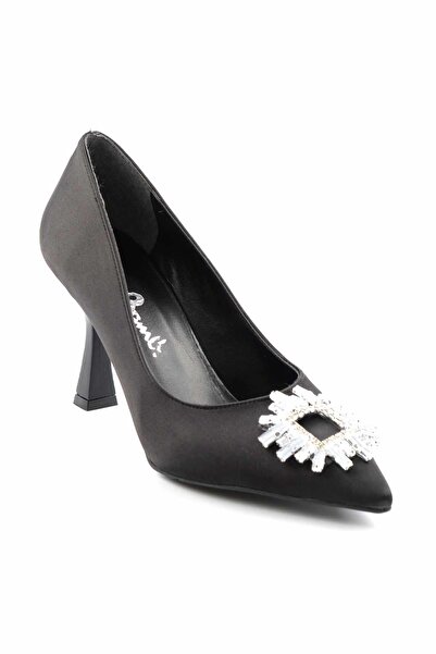 Bambi Siyah Kadın Klasik Topuklu Ayakkabı K01596134738