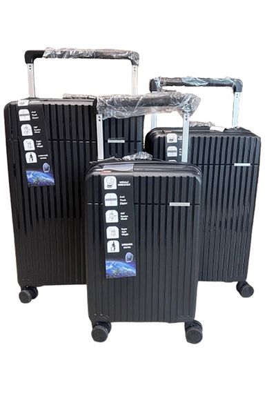 JIAN INT 3-Piece Hard Shell Luggage Set with Spinner Wheels & Anti-Theft Zipper – Lightweight Travel