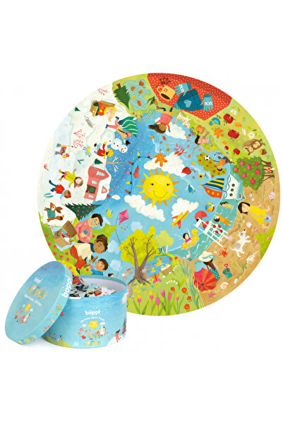 boppi Round puzzle, 150 pieces, - Seasons