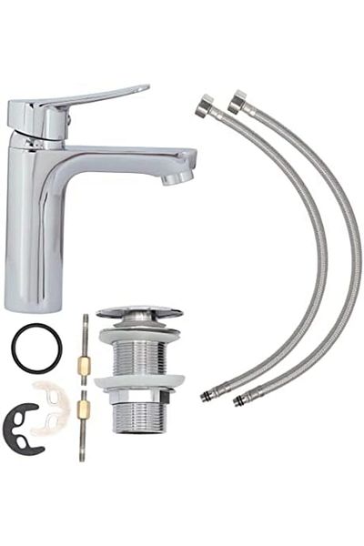 Reef Orchid Silver Chrome Finish Wash Basin Tap - Bathroom Sink Faucet with Intuitive Operation