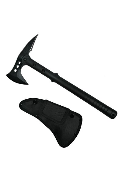 Movidic Hunter Axe for Camping and Hiking, Steel 440C, Length 39 cm, Black