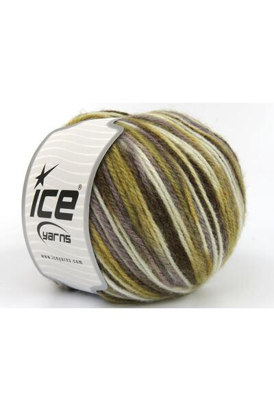 Ice yarns مجموعة من 4 × 100 جرام من خيوط الصوف المتعددة الألوان (25% صوف) بأل...