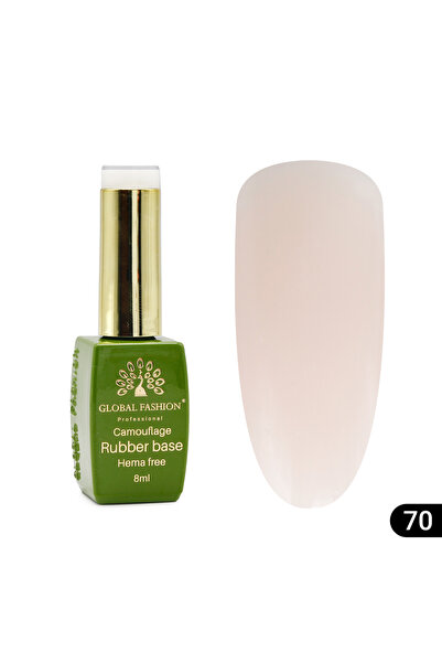 global fashion Базово покритие за нокти Camouflage, без хема, 8 мл 70