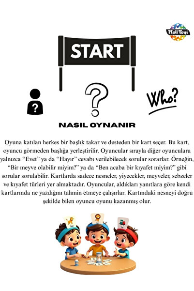 Moli Toys Kim Bil Bakalım Tahmin Oyunu Bilgi Ve Zeka Kutu Oyunu Ailece Oynanan Kafa Bandılı Aile Oyunu 5+ Yaş