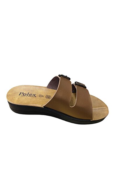 POLEX Women's Thick Sole Double Buckle Slippers