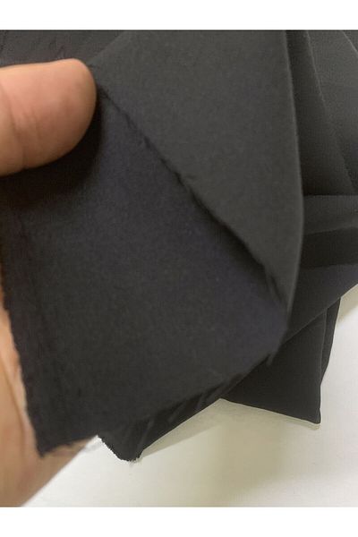 Yiğit Kumaş Trousers Flexible Buckle Fabric, Piece 140X140 cm Black