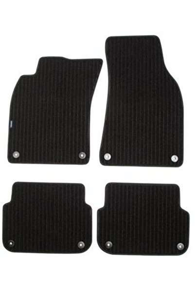 PETEX Set 4 covorașe mochetă 146658404PX, model Remo, culoare neagră, compatibile cu AUDI A6 4F2,