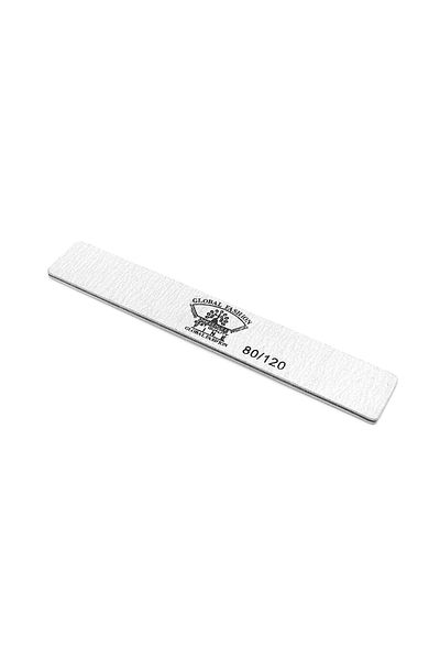 global fashion Nail file G11 Global Fashion, straight, gray, grit 80/120