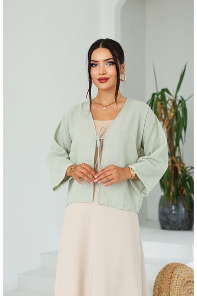 Vegove Linen Short Kimono