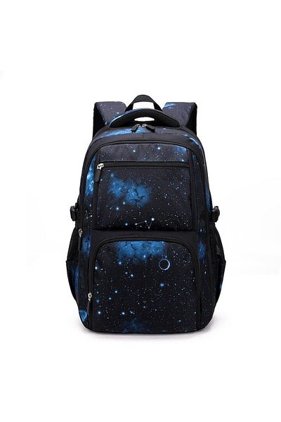 OricareFain Set ghiozdan Scoala Penar si Geanta, Rezistent, 46 x 30 x 22 cm, Negru