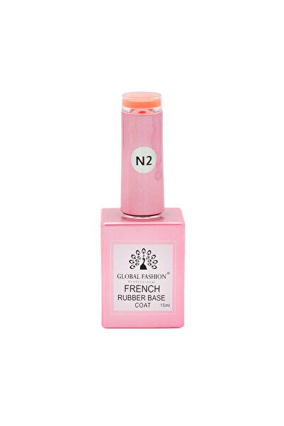 global fashion Set de 2 unități: Base Coat Rubber Neon, baza cauciucata pentr...