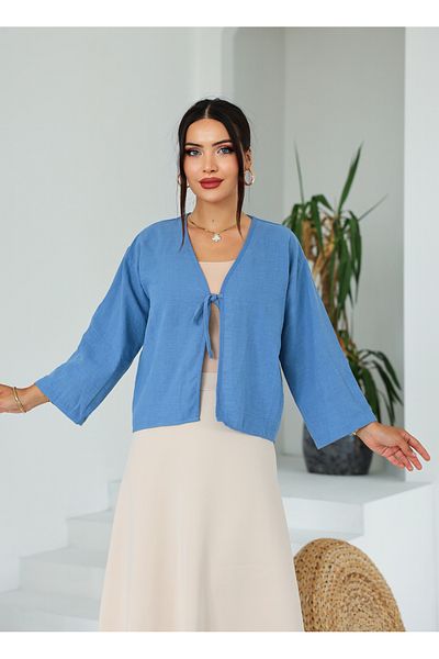Vegove Linen Short Kimono