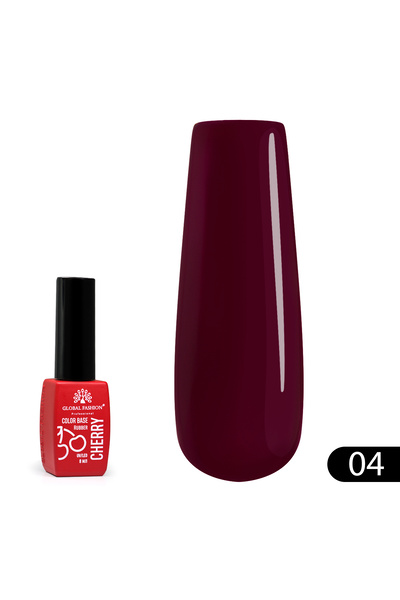 global fashion Baza Rubber Χρώμα Κεράσι 8 ml, 04