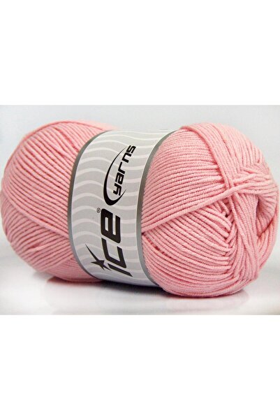 Ice yarns مجموعة من 4 خيوط من خيوط آيس يارنز لورينا (50% قطن) باللون الوردي ا...