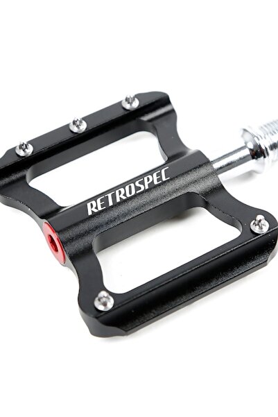 Retrospec Πεντάλ από χάλυβα, σύστημα ρουλεμάν, 9/16 ίντσες, με καρφιά, μαύρο
