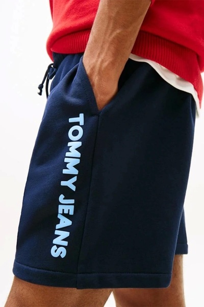 Tommy Jeans Men's Relaxed Fit Classic Beach Blue Shorts Dm0Dm21781C1G