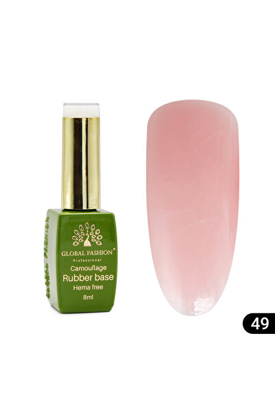 global fashion Базово покритие за нокти Camouflage, без хема, 8 мл 49