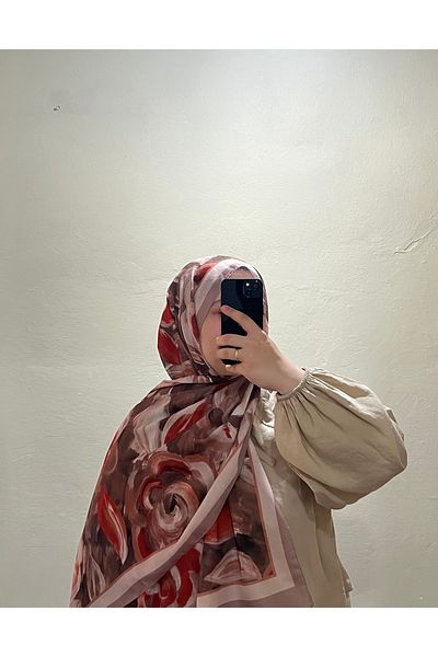 BOUTİCON Soft Batik Rose Shal