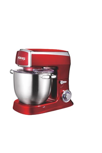 DSP Mixer electric cu bol din oțel inoxidabil, roșu, 8L, KM3051R