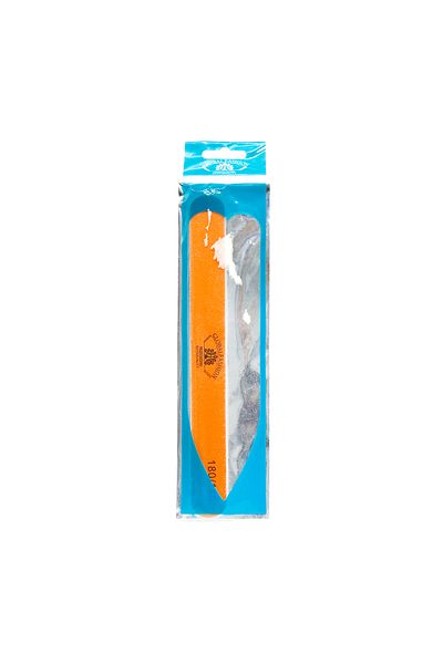 global fashion Global Fashion nail file, straight, orange, grit 180/180