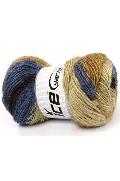 Ice yarns مجموعة من 4 × 100 جرام من خيوط الجليد من خيوط قوس قزح باللون الأزرق...