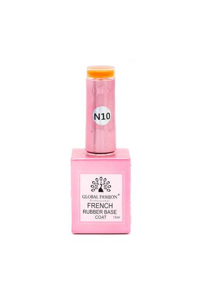 global fashion Set de 2 unități: Rubber Base Coat Neon, baza pentru unghii, 1...