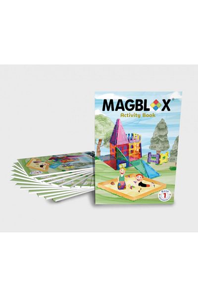 Magblox Caiet de activități pentru seturi de construcție magnetice