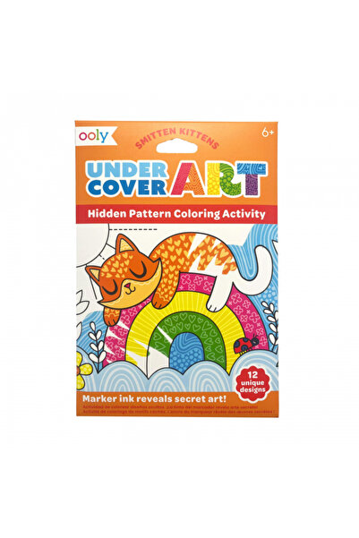 Ooly Set de colorat cu modele secrete Undercover Art - Pisicute