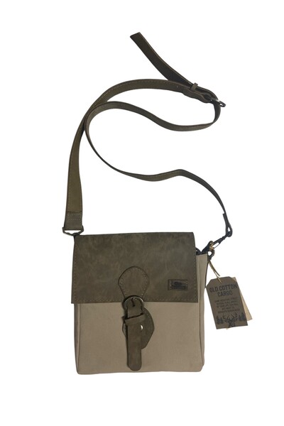 Old Cotton Quality Waterproof Unisex Small Canvas Daily Messenger Bag 20 cm X 20 cm