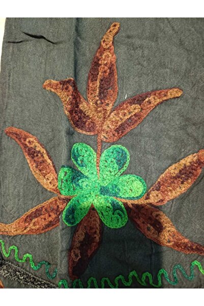 anne moda ankara Size 36-38 Compatible, Seasonal, Embroidered, 2 Pockets, Wide Leg, Trousers